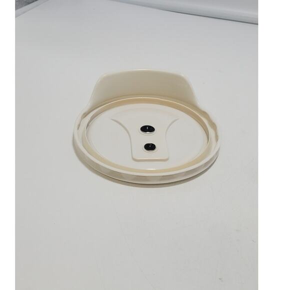 Corning Ware French White 20 oz Soup Mug w/Plastic Vented Lid Stoneware - Picture 5 of 6